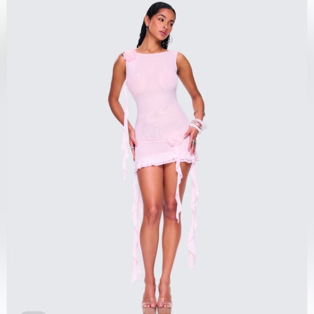 NWT Finesse Elegant Pink Sleeveless MiniDress